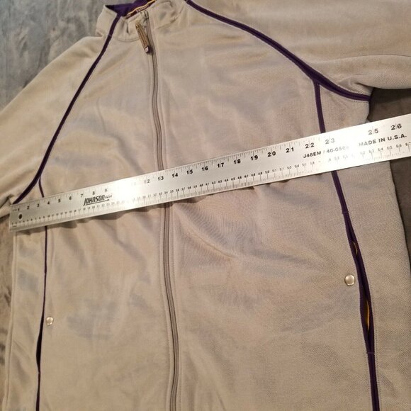 Yahoo Women's XL Full-Zip Jacket Beige Purple Tech from Holiday Company 2005 - Picture 7 of 8